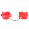 Kink - muñequeras con 3 anillas en d ajustable rojo 17.5-25 cm x 6 cm - 1