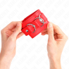 Kink - muñequeras con 3 anillas en d ajustable rojo 17.5-25 cm x 6 cm - 3