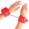Kink - muñequeras con 3 anillas en d ajustable rojo 17.5-25 cm x 6 cm - 4