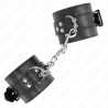 Kink - muñequeras negro con correa negro ajustable 17-28 cm x 6 cm - 2