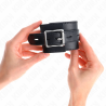 Kink - muñequeras negro con correa negro ajustable 17-28 cm x 6 cm - 3