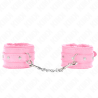Kink - muñequeras forradas premium rosa con correa rosa ajustable 17-29 cm x 6 cm - 1