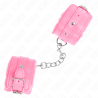 Kink - muñequeras forradas premium rosa con correa rosa ajustable 17-29 cm x 6 cm - 2