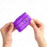 Kink - muñequeras forradas premium violeta con correa violeta ajustable 17-29 cm x 6 cm - 3