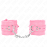 Pareja de muñequeras Kink rosas con cadena