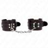 Kink - muñequeras negro con detalles en rojo ajustable 20-28 cm x 5.5 cm - 1