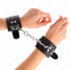 Kink - muñequeras negro con detalles en rojo ajustable 20-28 cm x 5.5 cm - 3