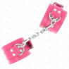 Kink - muñequeras fucsia con detalles en fucsia ajustable 20-28 cm x 5.5 cm - 2