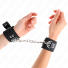 Kink - muñequeras de nylon negro con correa cuero negro ajustable 19-29 cm x 5.1 cm - 4