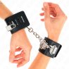 Kink - muñequeras multiposición con cierre candado negro ajustable 16-23 cm x 5.5 cm - 4