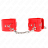 Kink - muñequeras con cierre candado rojo ajustable 16-23 cm x 5.5 cm - 1