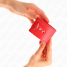 Kink - muñequeras con cierre candado rojo ajustable 16-23 cm x 5.5 cm - 3