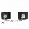 Kink - muñequeras con cierre candado negro ajustable 16-23 cm x 5.5 cm - 1