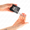 Kink - muñequeras con cierre candado negro ajustable 16-23 cm x 5.5 cm - 3