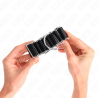 Kink - muñequeras finas en forma de bisagra negro ajustable 16-22 cm x 3.5 cm - 3