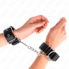 Kink - muñequeras finas en forma de bisagra negro ajustable 16-22 cm x 3.5 cm - 4