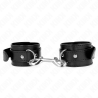 Kink - muñequeras simples con fila de remaches negro ajustable 17-28 cm x 5 cm - 1