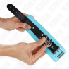 Kink - muñequeras con cierre premium negro / azul ajustable 21-28 cm x 5.5 cm - 2