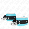 Kink - muñequeras con cierre premium negro / azul ajustable 21-28 cm x 5.5 cm - 3