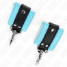 Kink - muñequeras con cierre premium negro / azul ajustable 21-28 cm x 5.5 cm - 4
