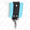 Kink - muñequeras con cierre premium negro / azul ajustable 21-28 cm x 5.5 cm - 5