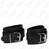 Kink - muñequeras estilo mazmorra con cerradura negro ajustable 21-28 cm x 5.5 cm - 2