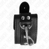 Kink - muñequeras estilo mazmorra con cerradura negro ajustable 21-28 cm x 5.5 cm - 3