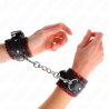 Kink - muñequeras forradas rojo / negro ajustable 17-29 cm x 6 cm - 4