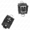Kink - muñequeras estilo heavy forro negro ajustable 20-30 cm x 6 cm - 2