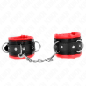 Kink - muñequeras estilo heavy forro rojo ajustable 20-30 cm x 6 cm - 1