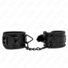 Kink - muñequeras con patrón de diamantes negro ajustable 17-26 cm x 5.5 cm - 1