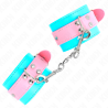 Kink - muñequeras chic azul / rosa ajustable 16-28 cm x 5 cm - 2
