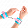 Kink - muñequeras chic azul / rosa ajustable 16-28 cm x 5 cm - 4