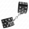 Kink - muñequeras estilo punk ajustable 19-24 cm x 5.5 cm - 2