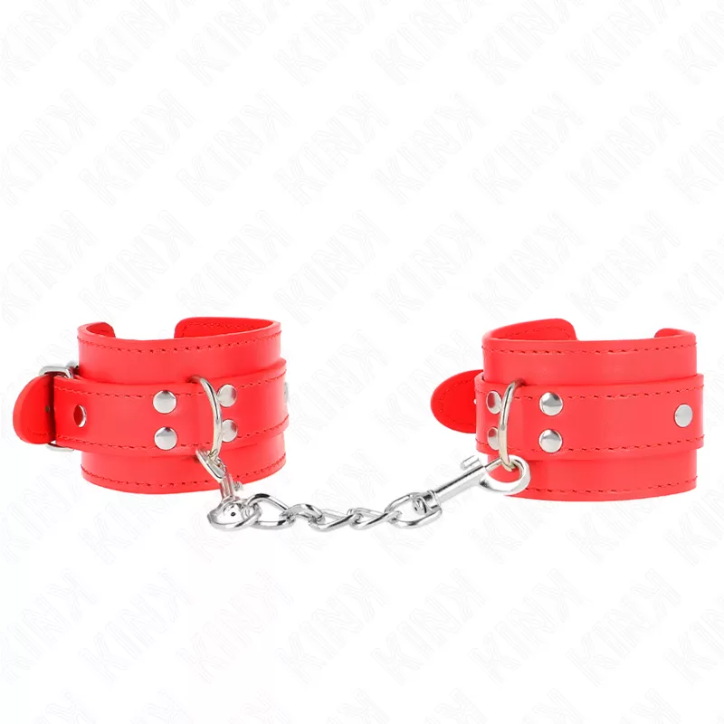 Kink - muñequeras sencillas rojo ajustable 20-23 cm x 5.5 cm Kink - muñequeras sencillas rojo ajustable 20-23 cm x 5.5 cm