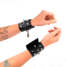Kink - muñequeras estilo punk con pinchos 25 x 6 cm - 1