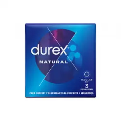 Durex natural clascic 3 unidades