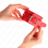 Kink - muñequeras finas rojo ajustable 21-33 cm - 2