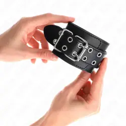 Kink - muñequeras con doble línea de tachuelas negro austable 19-26 cm Kink - muñequeras con doble línea de tachuelas negro austable 19-26 cm