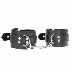 Kink - muñequeras con tachuelas negro 35 x 6 cm