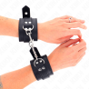 Kink - muñequeras con tachuelas negro 35 x 6 cm - 3