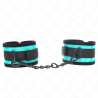 Kink - muñequeras negro-azul ajustable 18-32 cm x 5 cm - 1