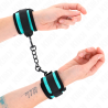 Kink - muñequeras negro-azul ajustable 18-32 cm x 5 cm - 3