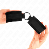 Kink - muñequeras 25 cm para principiantes con anilla 4 cm negro ajustable 15-25 cm - 3