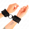 Kink - muñequeras 25 cm para principiantes con anilla 4 cm negro ajustable 15-25 cm - 4