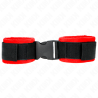 Kink - muñequeras nylon rojo-negro modelo 1 ajustable 25-35 cm x 6 cm - 1