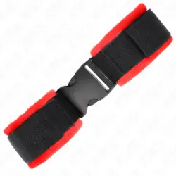 Kink - muñequeras nylon rojo-negro modelo 1 ajustable 25-35 cm x 6 cm Kink - muñequeras nylon rojo-negro modelo 1 ajustable 25-35 cm x 6 cm