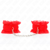 Kink - muñequeras elásticas de encaje rojo - 1