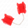 Kink - muñequeras elásticas de encaje rojo - 2