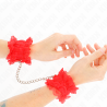 Kink - muñequeras elásticas de encaje rojo - 3